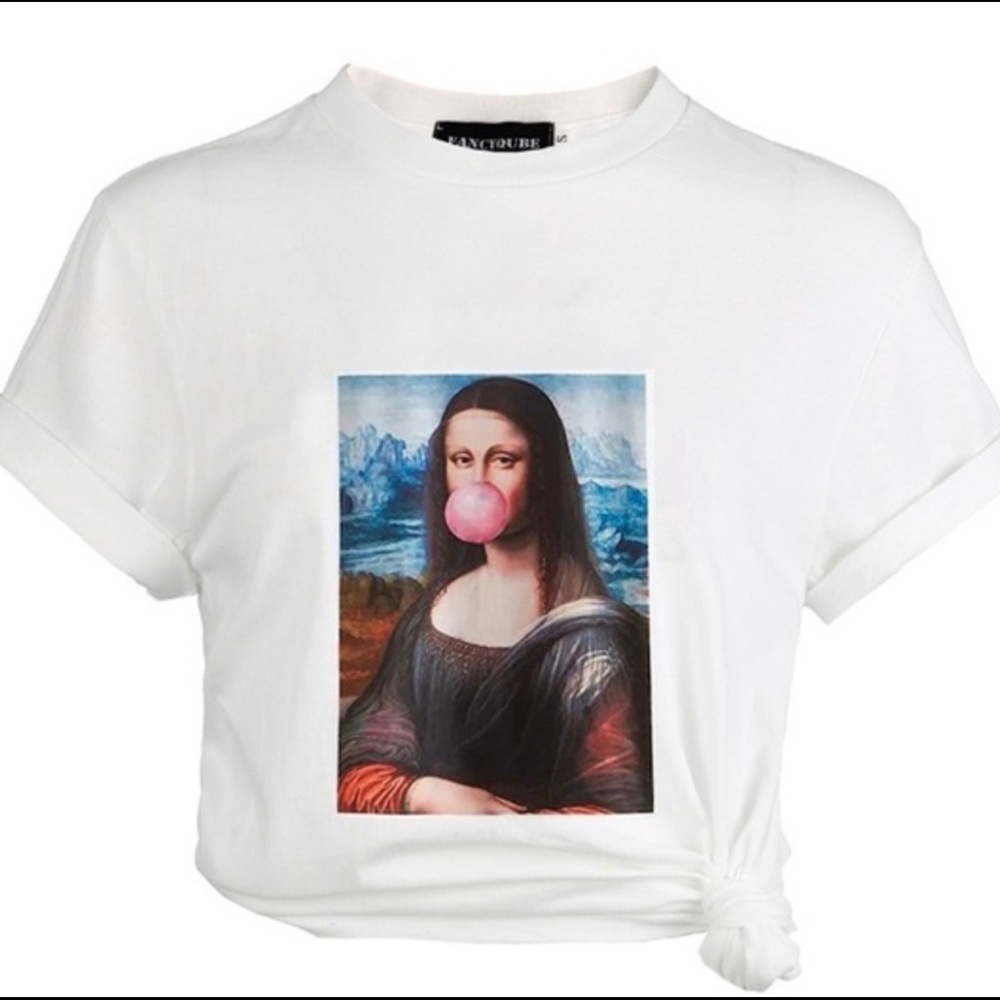 💋💋Mona Lisa with Bubblegum Tshirt (NEW w Tags) - Picture 3 of 5